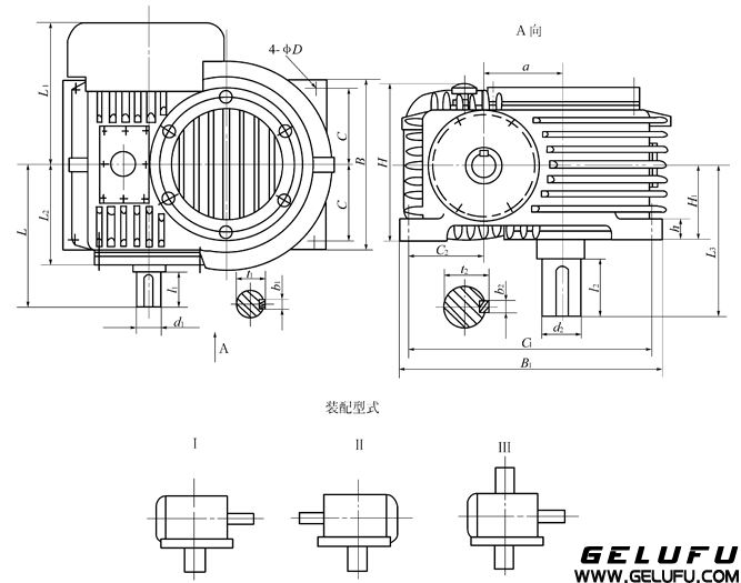 PW型平麵二次包絡環麵蝸杆減速機（GB-T16449-1996）